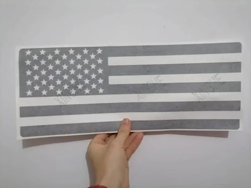 Vista 5 de Xinghe Divisor Central de Luz Trasera para Dodge Challenger 2015-2023, Calcomanías de Bandera Americana para Pegatina de Luz Trasera Accesorios