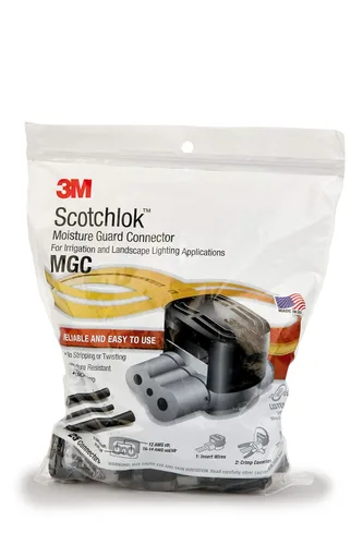 Vista 2 de 3M Scotchlok - Conector protector de humedad MGC, bolsa de 25 Weatherproof, UV-Resistant Connector for 2-3 Wires, For Irrigation and Landscape