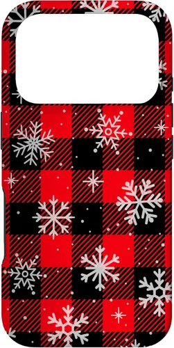 Vista 29 de iPhone 13 Copos de nieve caída nieve nieve Navidad invierno rojo cuadros caso