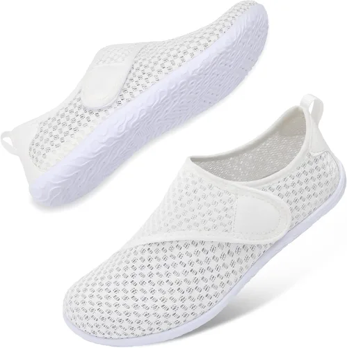 Vista 3 de JIASUQI Zapatos deportivos para senderismo y playa, zapatos acuáticos descalzos, para natación, deportes, caminar, para mujeres y hombres