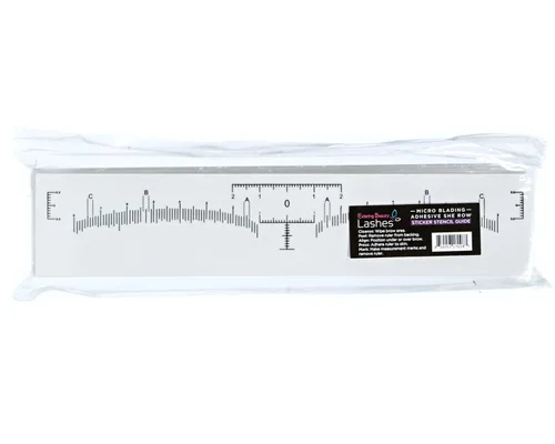 Vista 6 de Existing Beauty - Regla desechable para cejas – Suministros de microblading para modelar cejas – Kit adhesivo de mapeo de cejas – Herramienta