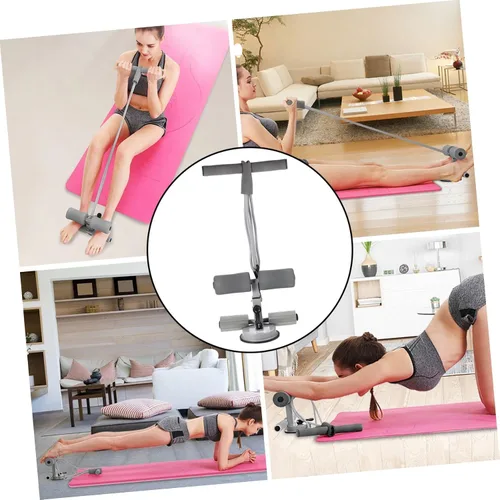 Vista 2 de BESPORTBLE Dispositivo de asistencia para sentarse en la taza portátil, entrenador de rizos abdominales, equipo de fitness en casa para sentadillas