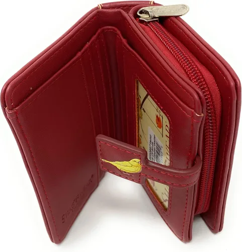Vista 4 de Shag Wear Libro de pájaros - Cartera para mujer, color rojo mediano, Libro de Aves Rojo Mediano, Moderno