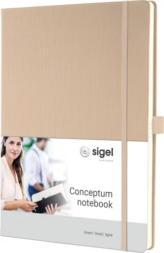 Vista 20 de Sigel CO116 Notebook CONCEPTUM®, negro, Tapa dura, forrado, tamaño A4+, con numerosas características