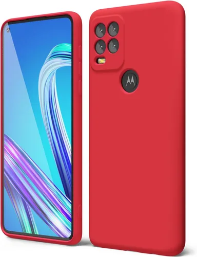 Vista 58 de oakxco para Motorola Moto G Stylus 5g 2021 Funda de teléfono de silicona líquida, delgada y suave, de goma de caucho, TPU, cubierta simple y lisa