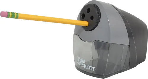 Vista 5 de Westcott Sacapuntas eléctrico compacto, diseño horizontal de varios agujeros