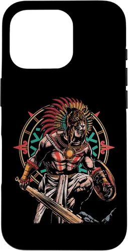 Vista 19 de Funda para iPhone 11 Pro Max Aztec Jaguar Ancient Warrior Native Mexican Mythology Case
