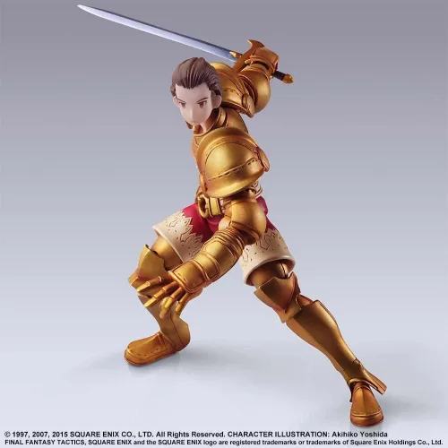 Vista 5 de Figura de acción prepintada de PVC de Final Fantasy Tactics Bling Arts Dilita Hyrule PVC prepintada