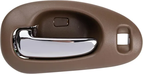 Vista 122 de TRQ Manija de puerta interior delantera izquierda cromada y negra para el lado del conductor compatible con Ford F-150 2012-2014