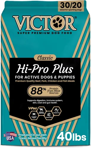 Vista 21 de VICTOR Classic - Hi-Pro para raza pequeña adulta, 5 libras Real Beef 1st Ingredient, Small Breed Bite-Sized Kibble, Immune & Digestive Support