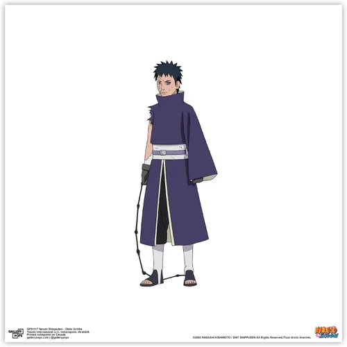 Vista 10 de Gallery Pops Naruto Shippuden - Arte de pared de Obito Uchiha, versión enmarcada negra, 12 x 12 pulgadas