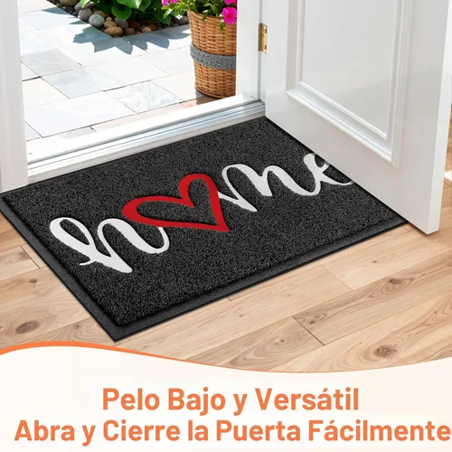 Vista 6 de StepLively Tapete de Puerta Alfombra de Bienvenida para Interiores y Exteriores, Tapete de Bienvenida de Perfil Bajo y Antideslizante para Entrada