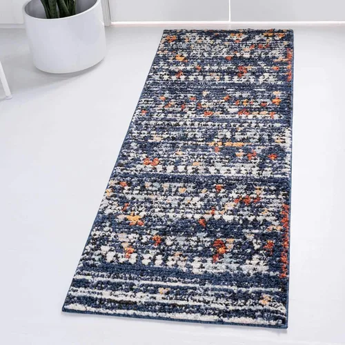 Vista 16 de Unique Loom Morocco Collection - Alfombra de área con borde abstracto, diamante, bohemio, 2 pies 2 x 3 pies, marfil/negro