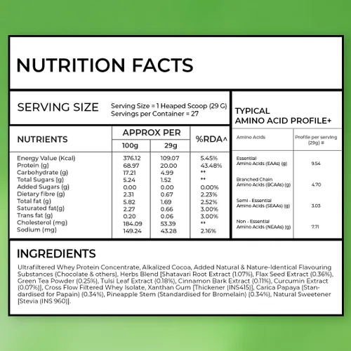 Vista 4 de OZiva Proteínas y hierbas, mujeres con multivitaminas, curcumina, shatavari, tulsi para mejorar el metabolismo, equilibrio hormonal y la piel, salud
