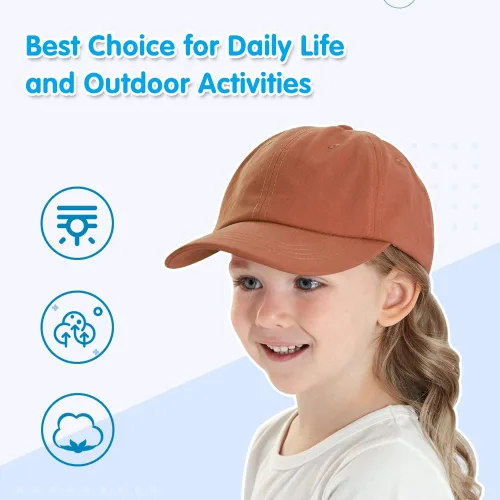 Vista 62 de Peecabe Gorra de béisbol para niños pequeños, unisex, de algodón, ajustable, para bebés, niños, gorra de béisbol para niñas de 1 a 5 años