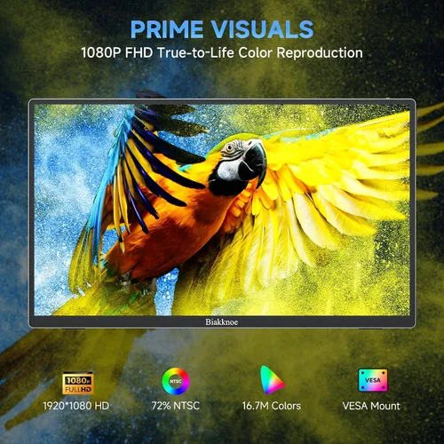 Vista 7 de Monitor portátil inalámbrico, 15.6" 1080P IPS TV del coche