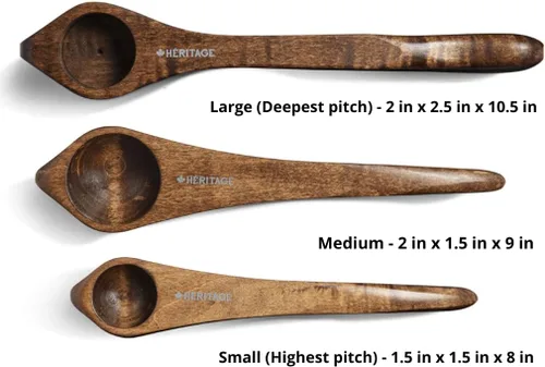 Vista 7 de Instrumento de percusión, madera de arce canadiense hecha a mano, sonido popular de madera natural, gran regalo para todas las edades con cualquier