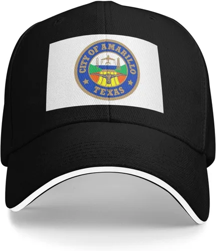 Vista 4 de Amarillo Texas Seal Baseball Cap for Men Women Hats Adjustable Outdoor Trucker Hat