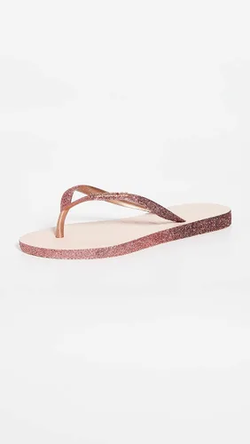 Vista 5 de Havaianas - Sandalia delgadas con diseño de la Mujer Maravilla para mujer, Rosa Ballet
