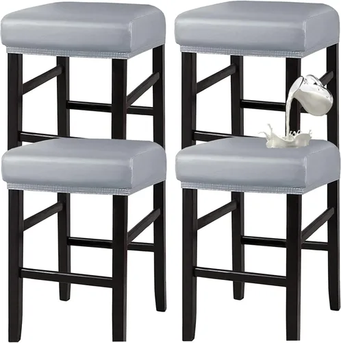 Vista 10 de HFCNMY Fundas de taburete rectangulares, elásticas, impermeables, de poliuretano, rectangulares, fundas de taburete de tocador, fundas de taburete