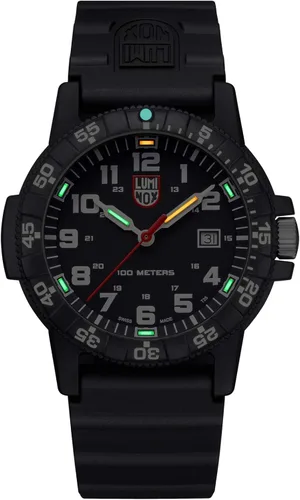Vista 2 de Luminox - Reloj de tortuga marina de cuero para hombre (1.732in)