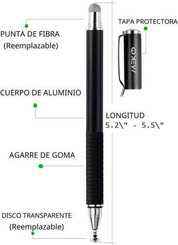 Vista 6 de MEKO Lápiz Universal, [Serie de Precisión 2 en 1] Lápices con Punta de Disco para Pantalla Táctil para Todas las Pantallas Táctiles Capacitivas