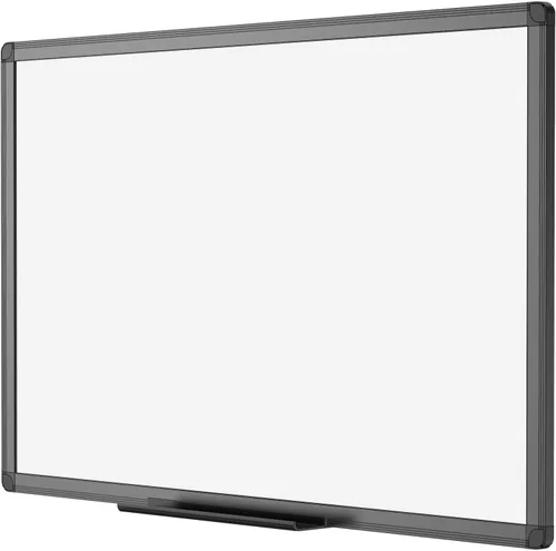 Vista 12 de VIZ-PRO Pizarra blanca magnética/pizarra de borrado en seco con marco de aluminio negro, 18 x 12 pulgadas, incluye 1 borrador, 2 marcadores y 4