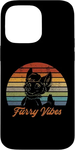 Vista 21 de iPhone 13 Pro Max Retro Furry Fandom Furry Vibes - Lindo estuche de traje OwO