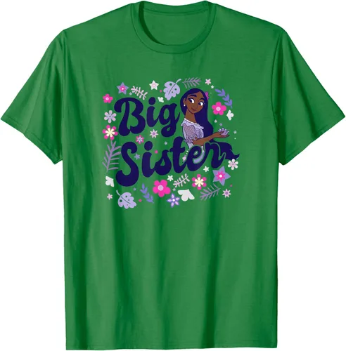 Vista 5 de Disney Encanto Isabela Madrigal Big Sister - Camiseta floral, gris, S Asfalto
