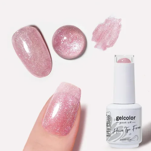 Vista 55 de Arte Clavo Pearlescent Nude Gel Nail Polish 15ml - HEMA Free Soak off UV LED Nail Gel for Manicure, DIY Nail Art, Home Salon Use 11029