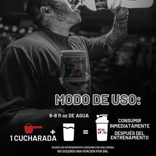 Vista 4 de 5% Nutrition CreaTEN - Mezcla de polvo de creatina saborizada