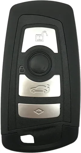 Vista 4 de Funda para llavero inteligente con control remoto para BMW 1 3 4 5 6 7 F Series X3 X5 M2 M5 F10 235ix 320 Funda para llavero (negro)