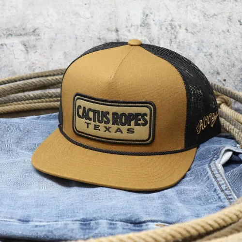 Vista 73 de HOOEY Adjustable Snapback Trucker Hat with Cactus Ropes Logo
