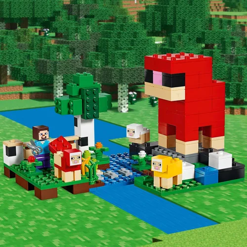Vista 7 de LEGO Minecraft La Granja de Lana 21153 Kit de Construcción (260 Piezas)