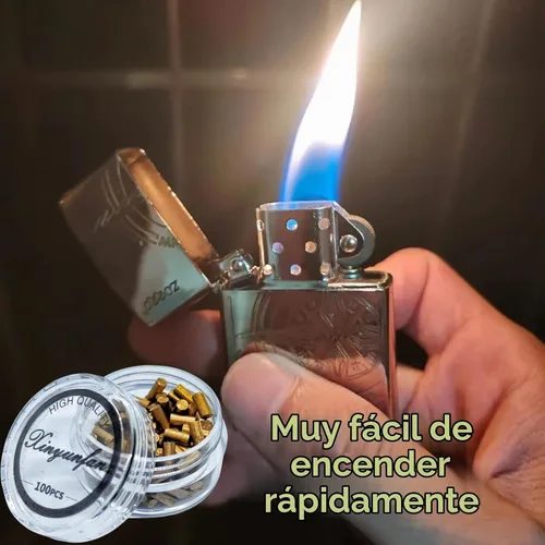 Vista 5 de 100 pedernales más ligeros compatibles con encendedores Zippo