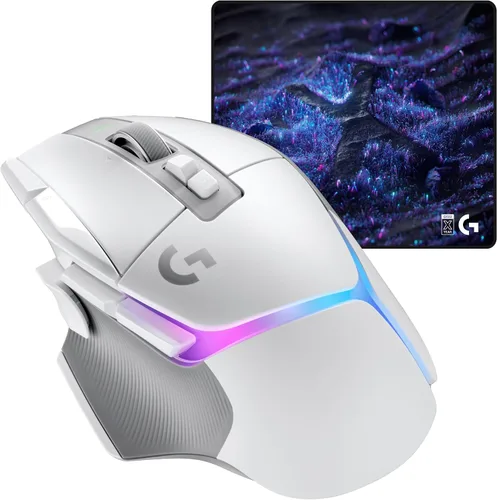 Vista 13 de Logitech G 502 X Lightspeed - Mouse inalámbrico para juegos + alfombrilla de mouse de carga inalámbrica Powerplay 2, color negro