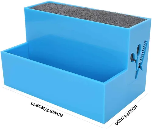 Vista 9 de YUYTE Soporte de almacenamiento de tijeras, caja de clips de peluquería de peluquería, caja de almacenamiento grande, caja de almacenamiento grande