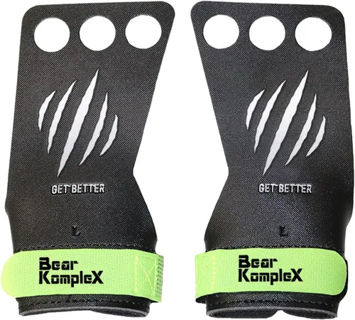 Vista 2 de Bear KompleX Diamond Hand Grips for at-Home Workouts Like Pull-ups, Weightlifting, WODs with Wrist Straps, Comfort and Support, Hand Coverage to