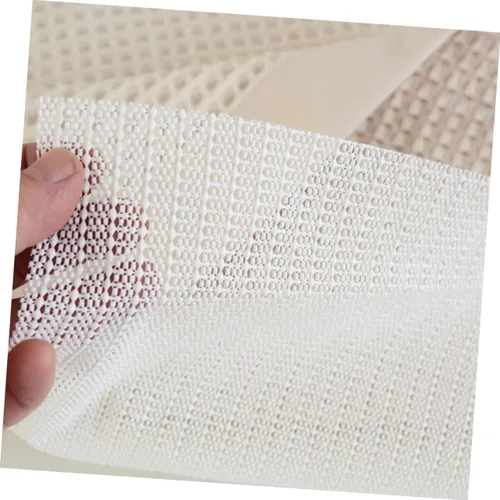Vista 9 de Cabilock 2 tapetes antideslizantes de látex para el hogar, tapetes de baño para baño, 15.7 x 23.6 in, color blanco cremoso, no adhesivos, fácil