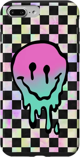 Vista 12 de Blah Drippy Pink Teal Y2K Graphic Case for iPhone 17