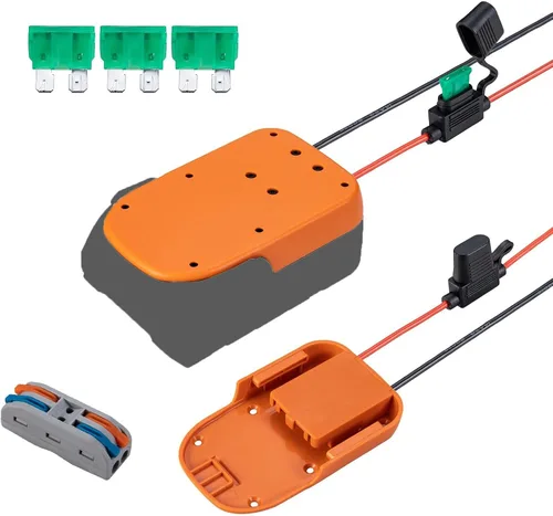 Vista 10 de Crivnhar Power Wheels - Adaptador de batería compatible con baterías Kobalt de 24 V Max, terminales de cable de calibre 14 con protección