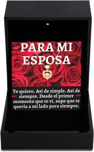 Vista 10 de Regalo para mi esposa, collar para mujer, pendiente para la jefa de la casa