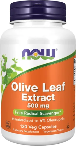 Vista 9 de NOW Foods Suplementos, Extracto de hoja de olivo 500 mg, eliminador de radicales libres*, 60 cápsulas vegetales