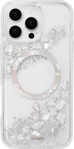 Vista 80 de SCORPIFY Funda para iPhone 15 Pro Max [Compatible con MagSafe] con Diseño de Estampado de Leopardo Guepardo Negro Mate, Linda Funda Magnética