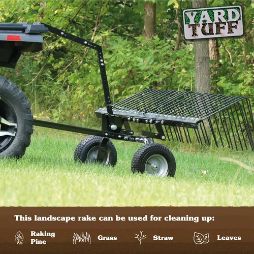 Vista 5 de Yard Tuff - YTF-60PSR Rastrillo para paja, 60".