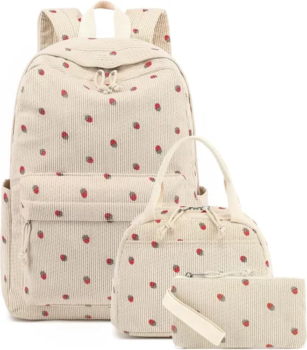 Vista 35 de Bluboon - Mochila escolar para niñas y mujeres para uso diario y de estilo informal, para portátil de 15 pulgadas, con bolsa para almuerzo y bolsa
