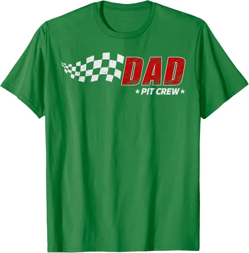 Vista 5 de Dad Pit Crew Race Car Birthday Family Matching Pit Crew Camiseta Pit Crew