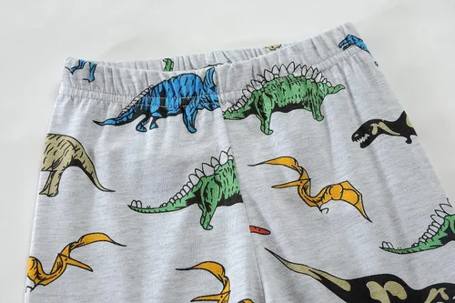 Vista 48 de Little Hand Pijamas para niños pequeños, Monster Truck 100% algodón, dinosaurio para niños, 2 piezas, ropa de dormir, conjuntos de ropa de dormir