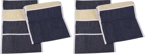 Vista 6 de DMI Almohadillas para brazos para silla de ruedas, bolsa para reposabrazos de silla de ruedas, denim, par de 2