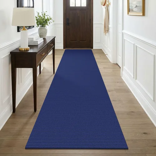 Vista 182 de KOZYFLY - Tapete para puerta de interior, lavable, pequeña, antideslizante, con respaldo de goma, felpudo de algodón para el hogar, color negro